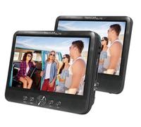 PROSCAN Elite - 10.1 inch Portable Car DVD Player, 2 Screens with Headrest Mount, Car/AC Adapter, Two DVD Players