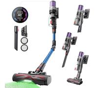 Proscenic Cordless Vacuum Cleaner, 45KPA 55Mins Runtime, 180°Bendable Wand, Powerful Stick Vacuum with Anti-Tangle Brush, Hang-and-Charge, Rechargeable Lightweight Wireless Hoover, Pet Hair, P16(Blue)