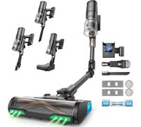 Proscenic P20 Cordless Vacuum Cleaner with Mop, 70Kpa, 70-Minute Runtime | 680W Power, Foldable Tube, LED Display, GreenEye, Anti-Tangle and Self-Standing, for Floors, Carpets and Pet Hair