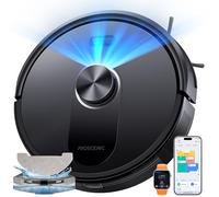 Proscenic Q10 Robot Vacuum Cleaner with Mop, 8000Pa 200Mins Robot Hoover with LiDAR Navigation, Auto Carpet Boost, Self-Charging, WiFi/Alexa/APP Remote Control Robotic Vacuum for Floor Carpet Pet Hair