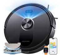 Proscenic Q10 Robot Vacuum Cleaner with Mop, 8000Pa Strong Suction Robotic Vacuum, 200mins Runtime, Precisense Lidar Navigation, App-Controlled Mopping, for Pet Hair, Hard Floors and Carpets
