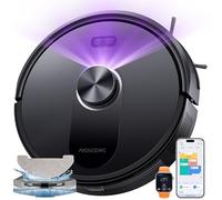 Proscenic Q10+ Robot Vacuum Cleaner with Mop, 8000Pa Powerful Suction, Lidar Navigation Robotic Vacuum, Robot Hoover 200Mins Runtime, WiFi/Alexa/APP/iWatch Control, for Hard Floors Carpets Hairs