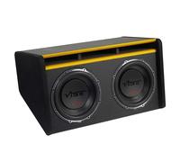 Proscenium Vibe SLICKMIT12T-V3: Passive Bass Twin Enclosure with 2 Slick 12” Subwoofers, 1000W RMS 3000W Peak Power Handling for Strong Bass Output, Flexible Fitment and Easy Installation
