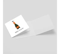 Prosecc-Ho Ho Ho! Square Greetings Card (14.8cm x 14.8cm)