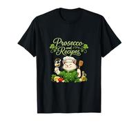 Prosecco and Recipes Cat Chef Graphic T-Shirt