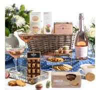 Prosecco Gift Set With Chocolates | Hamper Gifts for Women | Rosé Prosecco, Macarons, Chocolate Honeycomb, Apple Biscuits & Vintage Tea | Perfect for Birthdays & Celebrations