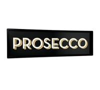 Prosecco Sign 70cm Black Wood Drink Block Typography Home Bar Novelty Wall Decor