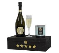 Prosecco & Truffle Gift Set - Luxury 5 Star Gift Hamper - Tanners Treviso Sparkling Italian Wine & Beech's Caramel Truffles - Anniversary Present, Birthday, Congratulations Gift, For Women and Men