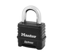 Proseries Die-Cast Zinc Body 4 Digit Padlock 57Mm Master Lock Black One Size