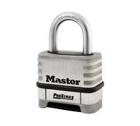 Proseries Stainless Steel 4 Digit Padlock 57Mm Master Lock Black One Size