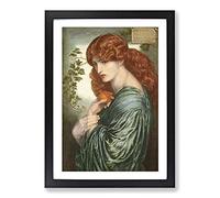 Proserpine by Dante Gabriel Rossetti Framed Print | A2 Black Framed Wall Art | Ready to Hang | Modern Nature Picture | Living Room Bedroom Lounge Office