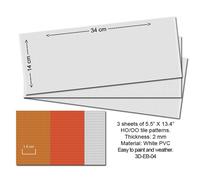 Proses 3D-EB-04 Embossed PVC Sheets (Roof Tiles) 3 pcs