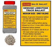 Proses BAL-02 HO/OO Gauge 1.4kg (3Lbs) Authentic Limestone Ballast (Grey Blend)