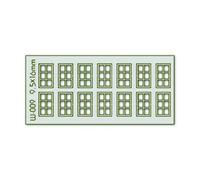 Proses W-009 14 pcs 9.5X16mm 6 Pane Windows H0/00
