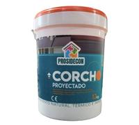Prosidecon Projected Cork, 12 kg, 15 Year Warranty, Waterproof and Thermal and Acoustic Insulation Paint, Applicable with Projection Gun, for Decks, Facades and Interiors, Dark Grey