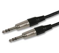 PROSIGNAL 6.35mm Stereo TRS Jack Cable 1m OFC Audio Lead Black