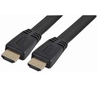 PROSIGNAL CDLHDFLAT-01K - Premium High Speed 4K UHD HDMI Lead with Ethernet, Low Profile, 1 m, Black