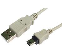 ProSignal Pro Signal - 2M Grey A Plug To Mini B Plug Usb 2.0 Lead