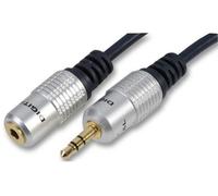 ProSignal Pro Signal - 3.5mm Stereo Jack Plug To 3.5mm Stereo Jack Socket Lead, 10M Black