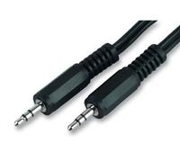 ProSignal Pro Signal - 3.5mm Stereo Jack Plug To Plug Lead, 0.15M Black
