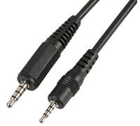 Pro Signal - 3.5mm to 2.5mm 4 Pole Jack to Jack Lead, 1.8m Black