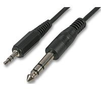 ProSignal Pro Signal - 3.5mm To 6.35mm (1/4") Stereo Jack Plug To Plug Lead, 1.8M Black