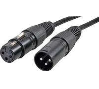 ProSignal Pro Signal - 3 Pin Xlr Male To Xlr Female Microphone Lead, 3M Black