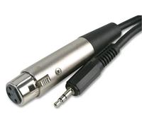 ProSignal Pro Signal - 3 Pin Xlr Socket To 3.5mm Stereo Jack Plug Lead, 6M Black