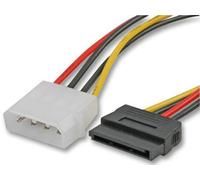 ProSignal Pro Signal - 4 Pin Molex Male To 15 Pin Sata Power Female Lead, 0.2M