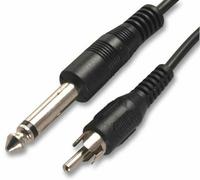 ProSignal Pro Signal - 6.35mm (1/4") Mono Jack Plug To Phono (Rca) Plug Lead, 1.8M Black