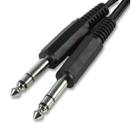 ProSignal Pro Signal - 6.35mm (1/4") Stereo Jack Plug To Plug Lead, 5M Black