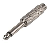 ProSignal Pro Signal - 6.35mm (1/4") Stereo Jack Socket To 6.35mm (1/4") Mono Jack Plug Adaptor