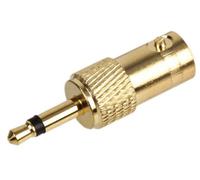 ProSignal Pro Signal - Bnc Socket To 3.5mm Mono Jack Plug Adaptor, Gold Plated
