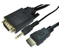 ProSignal Pro Signal - Hdmi To Vga Lead With Audio, Gold Plated Connections, 1.8M Black