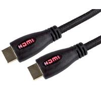 ProSignal Pro Signal High Speed Hdmi Lead Male To Male Red Led Display, Braided, 5M Black