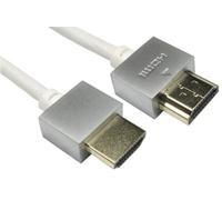 ProSignal Pro Signal High Speed Hdmi Lead Male To Male Super Slim Gold Flashed 1M White