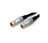 ProSignal Pro Signal - Hq Fly Lead Coaxial Male To Female, 3M Black