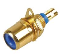 ProSignal Pro Signal - Phono Rca Panel Mount Chassis Socket, Gold Plated, Blue