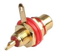 ProSignal Pro Signal - Rca Phono Socket, Chassis Mount, Gold Plated, Red