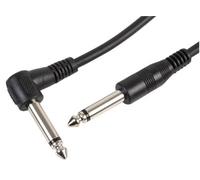 ProSignal Pro Signal Right Angle 6.35mm (1/4") Mono Jack Plug To Straight Plug Lead 3M