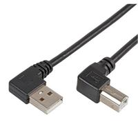 ProSignal Pro Signal - Right Angled A Male To B Male Usb Cable, 1M