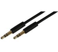 ProSignal Pro Signal - Slim 3.5mm Stereo Jack Plug To Plug Lead, 0.5M Black