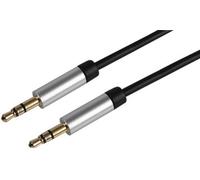 ProSignal Pro Signal Slim 3.5mm Stereo Jack Plug To Plug Lead With Aluminium Headshells 3M