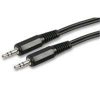 ProSignal Pro Signal - Twin Core 3.5mm Stereo Jack Plug To Plug Lead, 1M Black