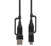 ProSignal Pro Signal - Usb 2.0 Type-C 4-In-1 Usb-A / Usb-C / Micro Usb Lead, 1M Black