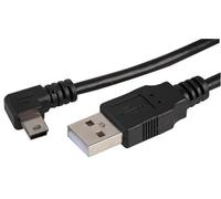 PRO SIGNAL PSG91618 USB A Plug to Right Angle USB Mini B Lead, 1m