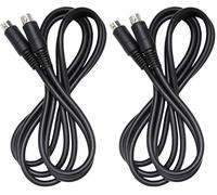 PROSIGNAL PSG00150 6 Pin Mini-DIN (PS/2) Plug to Plug Lead, 1.5m, Black (Pack of 2)