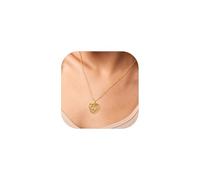 PROSILVER Gold Plated Necklace for Women - Heart Celtic Knot Pendant with Adjustable Chain S925 Sterling Silver Celtic Infinity Love Jewelry with Gift Box