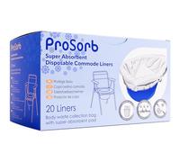 Prosorb Super Absorbent Disposable Commode / Bed Pan Liners Pack of 20
