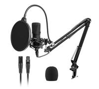 ProSound XLR Microphone with Boom Arm Kit Professional Cardioid Polar